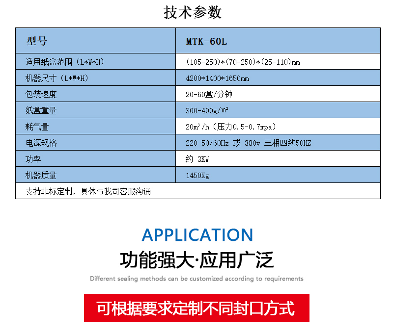 立式裝盒機規格參數 立式裝盒機規格參數